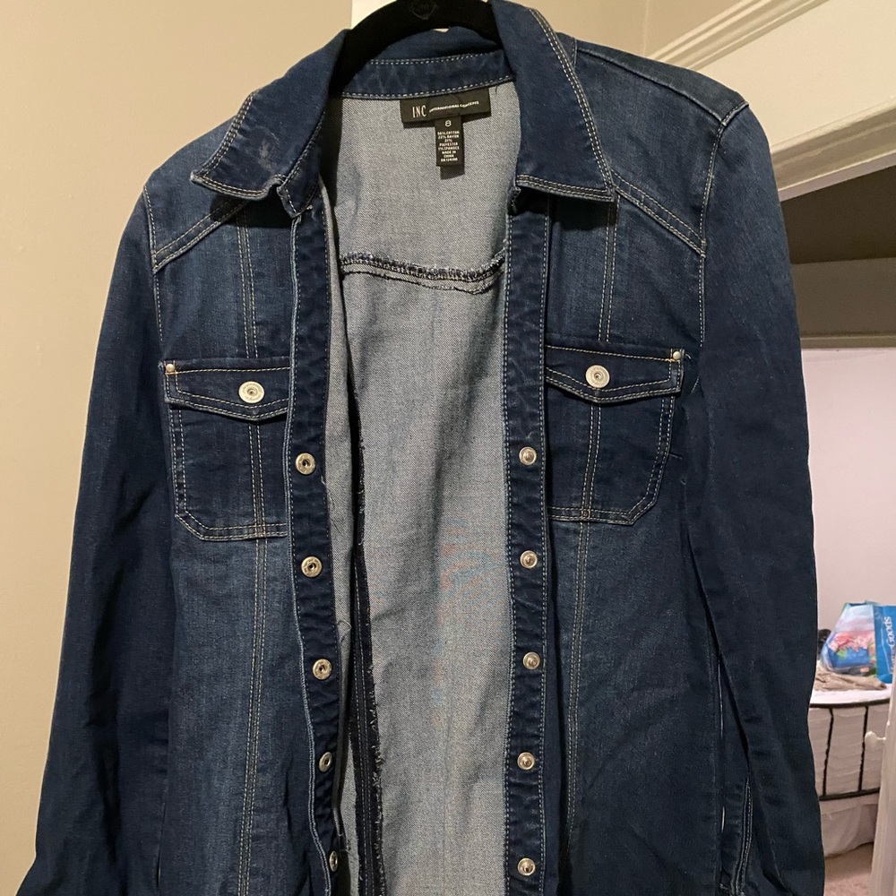 Long denim dress